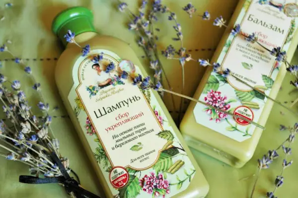 Kosmetyczni Ulubieńcy - Wzmacniający szampon i odżywka z saponinami brzozy firmy Recepty Babci Agafii