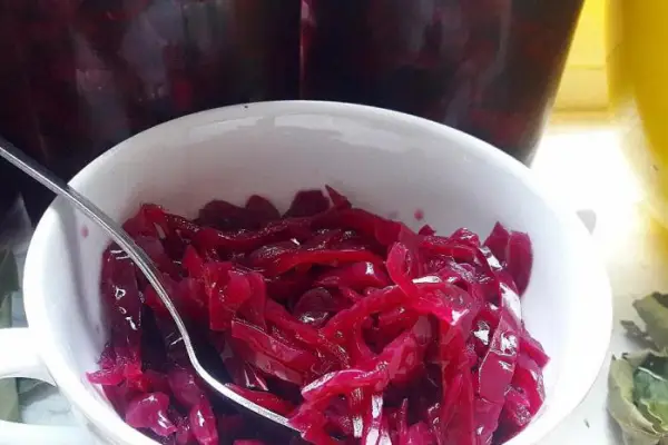 Czerwona kapusta do słoików - Easy Pickled Red Cabbage - Cavolo Rosso in agrodolce