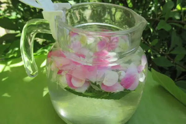 Lemoniada jaśminowo-różana z syropem fiołkowym - Jasmine & Rose Lemonade Recipe - Bibita al gelsomino e rose con sciroppo di violette