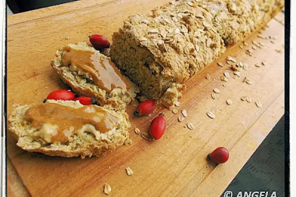 Chleb z płatków owsianych - Oat Flakes Bread Recipe -  Pane di fiocchi d avena