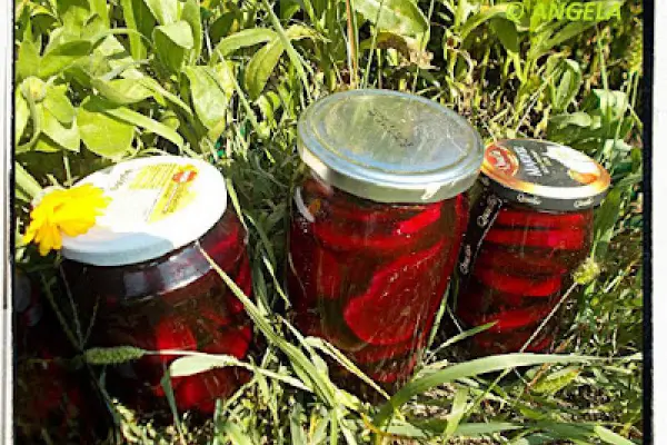 Kiszone buraki - Sour Beetroots Recipe - Barbabietole rosse in salamoia