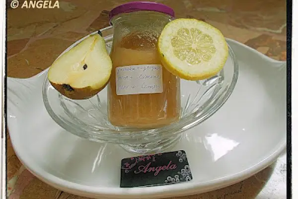 Konfitura gruszowa z cytryną - Pear And Lemon Jam Recipe - Marmellata alle pere e limoni