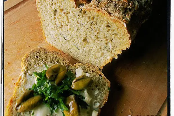 Chleb ze świeżą miętą - Fresh Mint Bread - Pane alla menta fresca