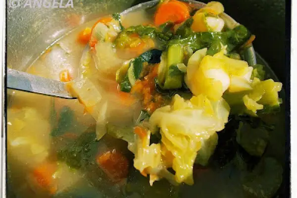 Toskańska zupa jarzynowa (wersja z Pistoi) - Tuskan Vegetable Soup from Pistoia - Minestrone di verdure toscano (di Pistoia)