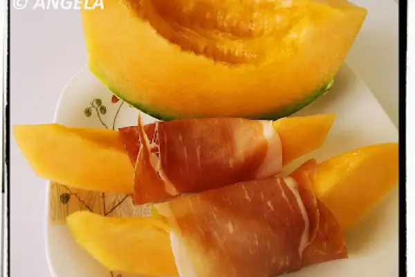 Melon z szynką po włosku - Italian Ham & Melon - Melone e prosciutto crudo