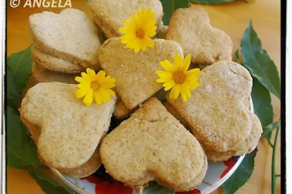 Razowe pierniczki orzechowo-migdałowe - Nut & Almond Spice Cookies - Dolcetti con noci, mandorle, spezie e miele
