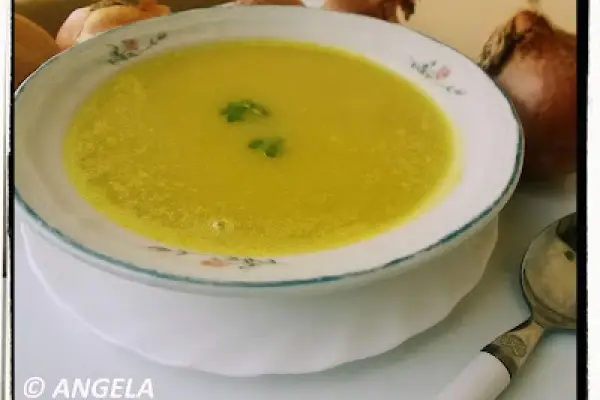 Zupa cebulowa (krem) - Creamy Onions Soup - Vellutata di cipolle