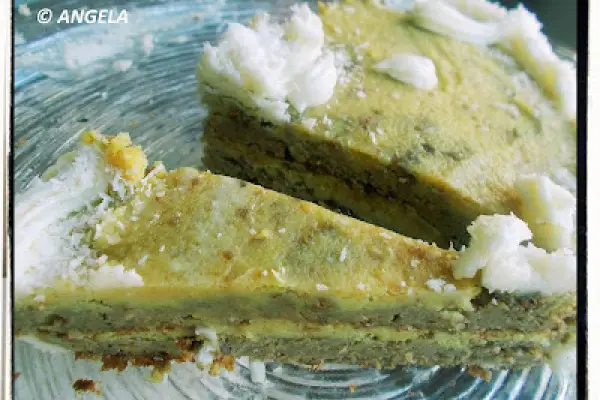 Tort twarogowo-orzechowy (bez mąki) -  Flourless Quark Nut Cake recipe - Torta di noci e quark (ricotta) senza farina