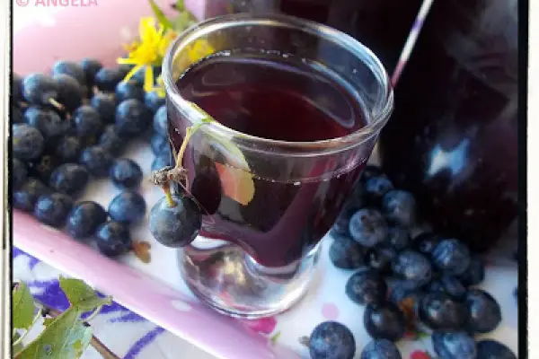 Sok ze śliwy tarniny - Blackthorn Fruit Syrup Recipe - Sciroppo di prugnolo