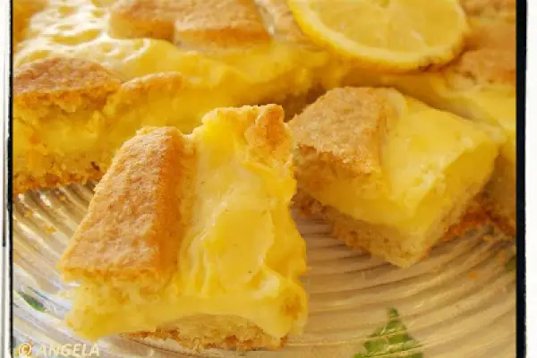 Ciasto cytrynowe z budyniem cytrynowym - Lemon Custard Pie Recipe - Crostata alla crema di limone