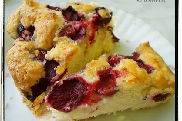 Ciasto piaskowe z owocami - Fruit Cake Recipe - Torta semplice alla frutta