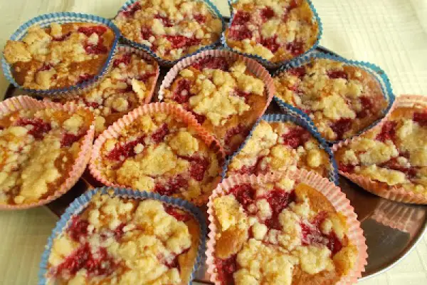 Babki owocowe z kruszonką - Fruit Muffins - Muffin con la frutta