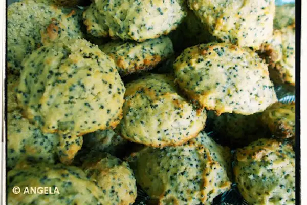 Ciastka z makiem - Poppy Cookies Recipe - Biscotti al papavero