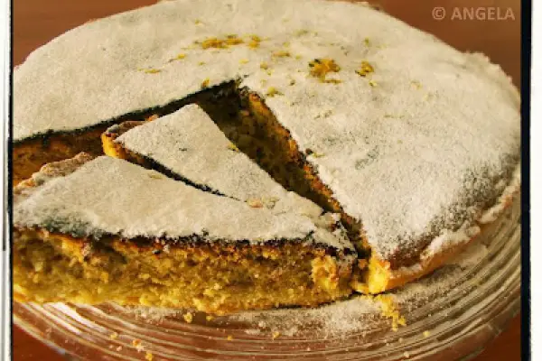 Ciasto migdałowe z sherry - Almond Cake with Sherry Recipe - Crostata alle mandorle con sherry