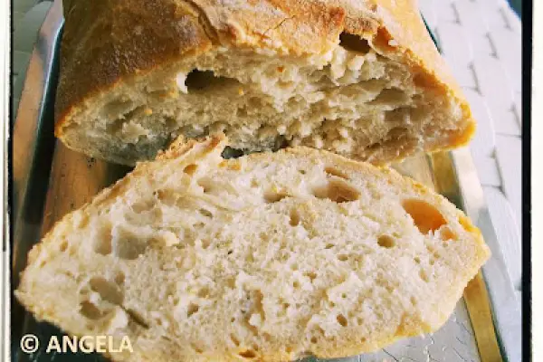 Chleb pszenny nocny - Pane veloce con riposo notturno - No-Knead Bread Recipe