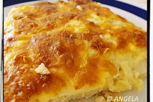 Zapiekanka serowa - Cheddar Cheese Flan - Torta salata ai formaggi