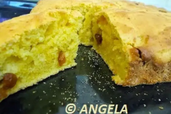Ciasto z ricotty z cytryną i szafranem po sardyńsku- Ricotta, lemon and saffron cake  from Sardinia -   Torta di ricotta, limone e zafferano alla sarda