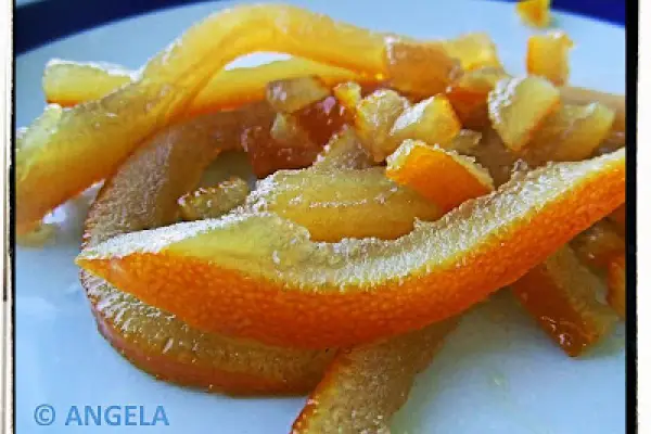 Kandyzowana skórka pomarańczowa (łatwy przepis) - Candied Orange Peel Recipe - Scorze d arancia candite