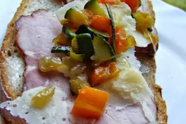 Warzywny dodatek do kanapek itd. -  Vegetables for crostini (sandwiches) - Verdure per i crostini/crostoni