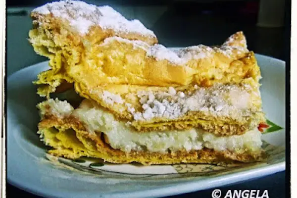 Karpatka - Polish Cream Pie  (Carpathian Cake) -  Carpata  - torta polacca alla crema