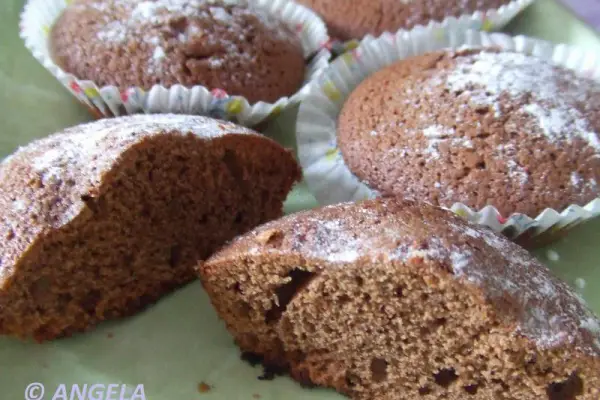 Muffinki czekoladowo kawowe - Chocolate & coffee muffins - Muffins al cioccolato
