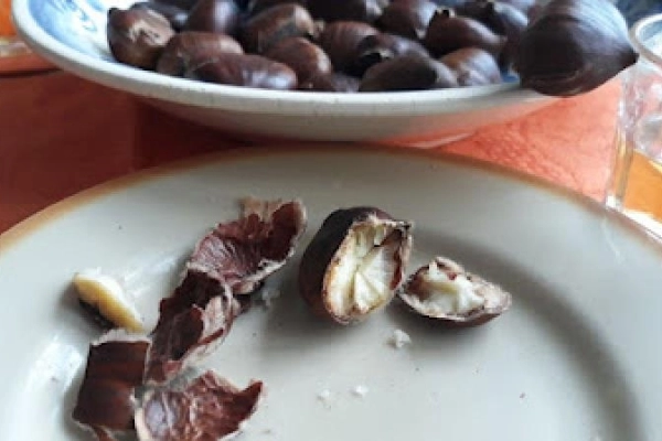 Kasztany pieczone na patelni - Pan-Roasted Chestnuts - Castagne in padella