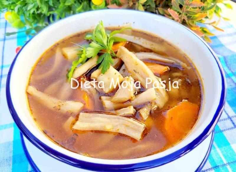 Pyszne flaczki z boczniaków