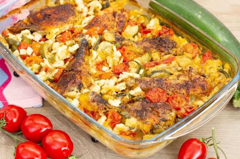 Kurczak na makaronie