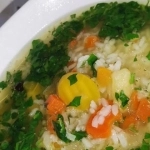 Zupa ryżowo warzywna na...