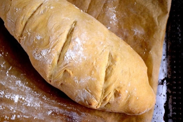 Szybki chleb włoski na drożdżach, orkiszowy
