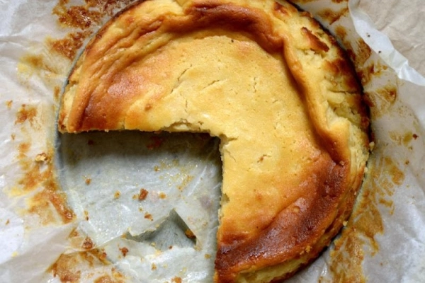 goat cheesecake czyli sernik z  koziej ricotty  od Marka Grądzkiego