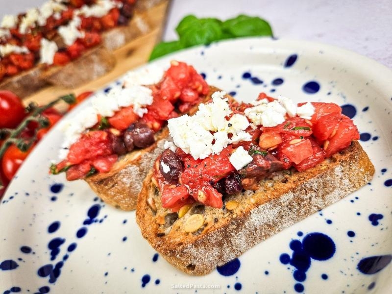 Bruschetta la greca czyli grecka wersja włoskiej Bruschetty