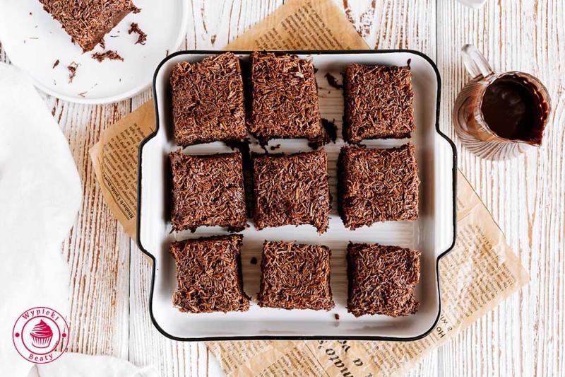 Ciasto brownie kadayif