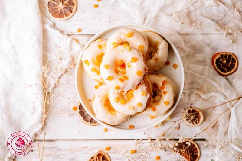 Pieczone oponki pomarańczowe