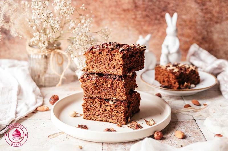 Daktylowe ciasto z orzechami