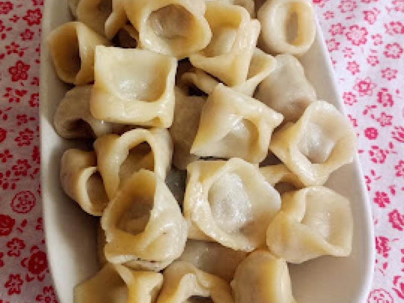 Uszka z mięsem i pieczarkami