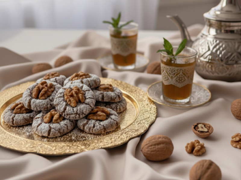 Ghriba ciasteczka z orzechami