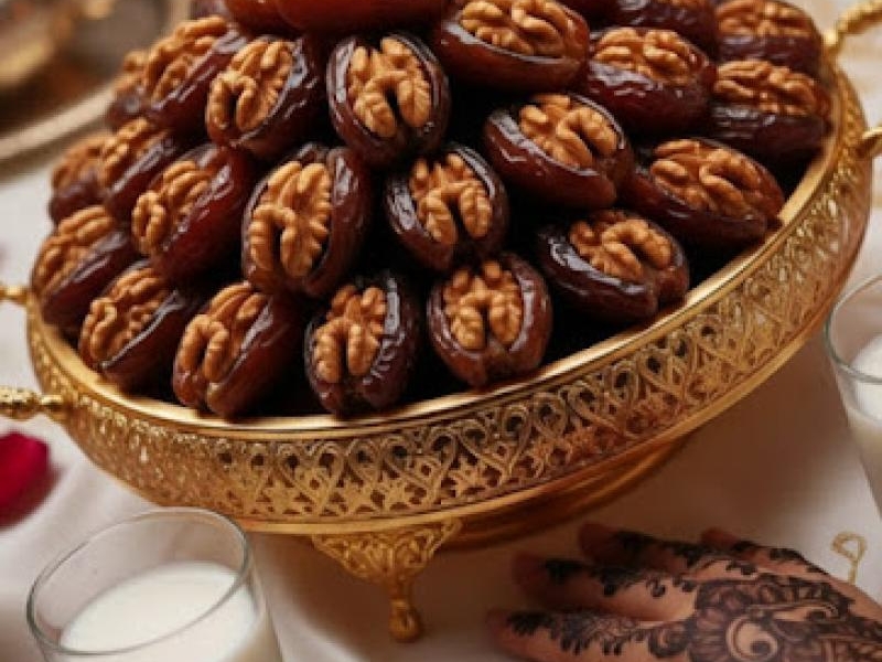 Daktyle nadziewane orzechami włoskimi