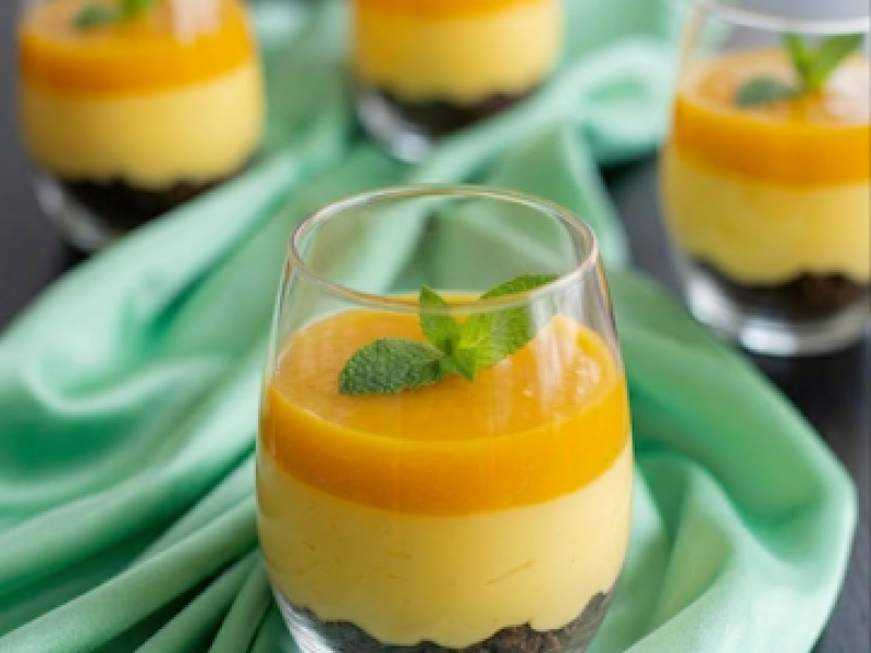 Deser brownie z mango