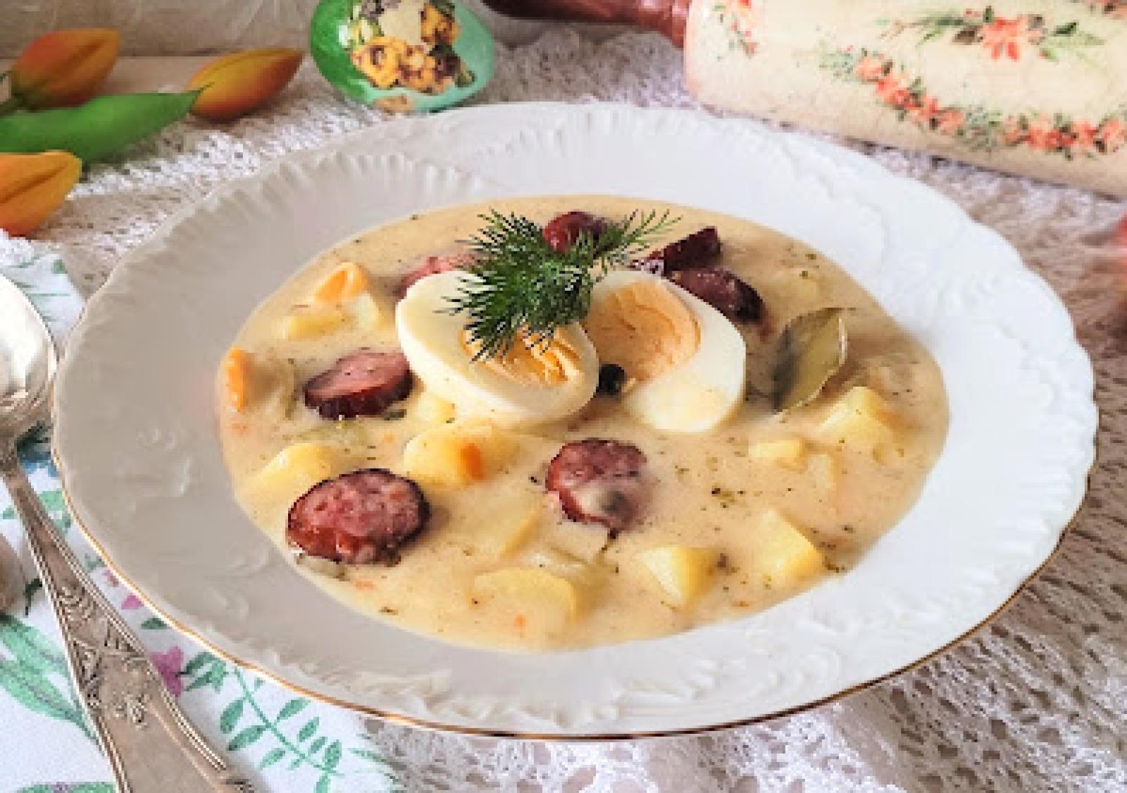 Żur świąteczny z borowikami