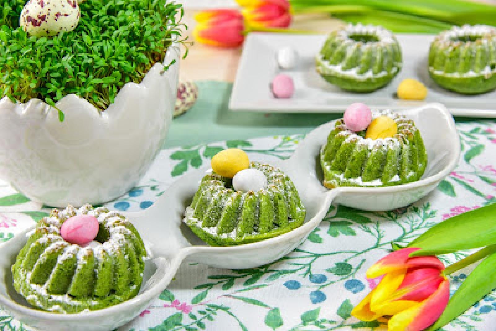 Babeczki szpinakowe do koszyczka