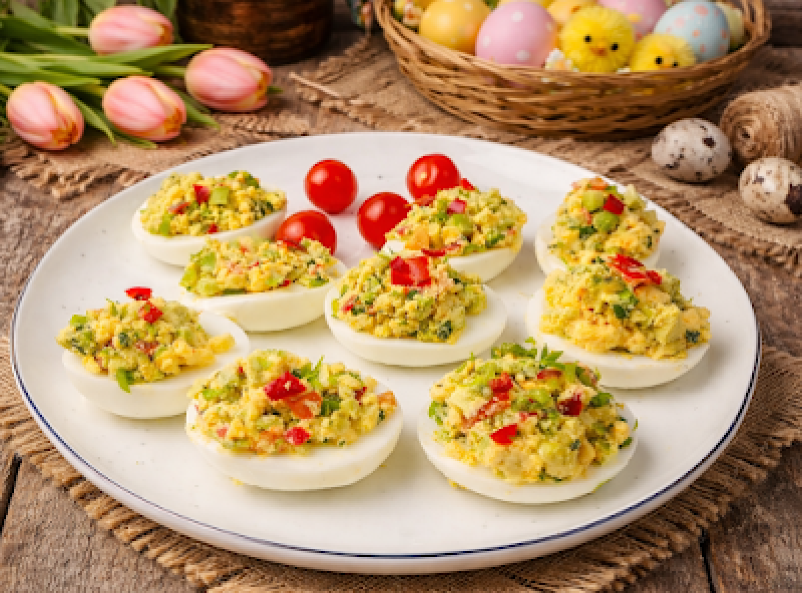 Jajka faszerowane awokado