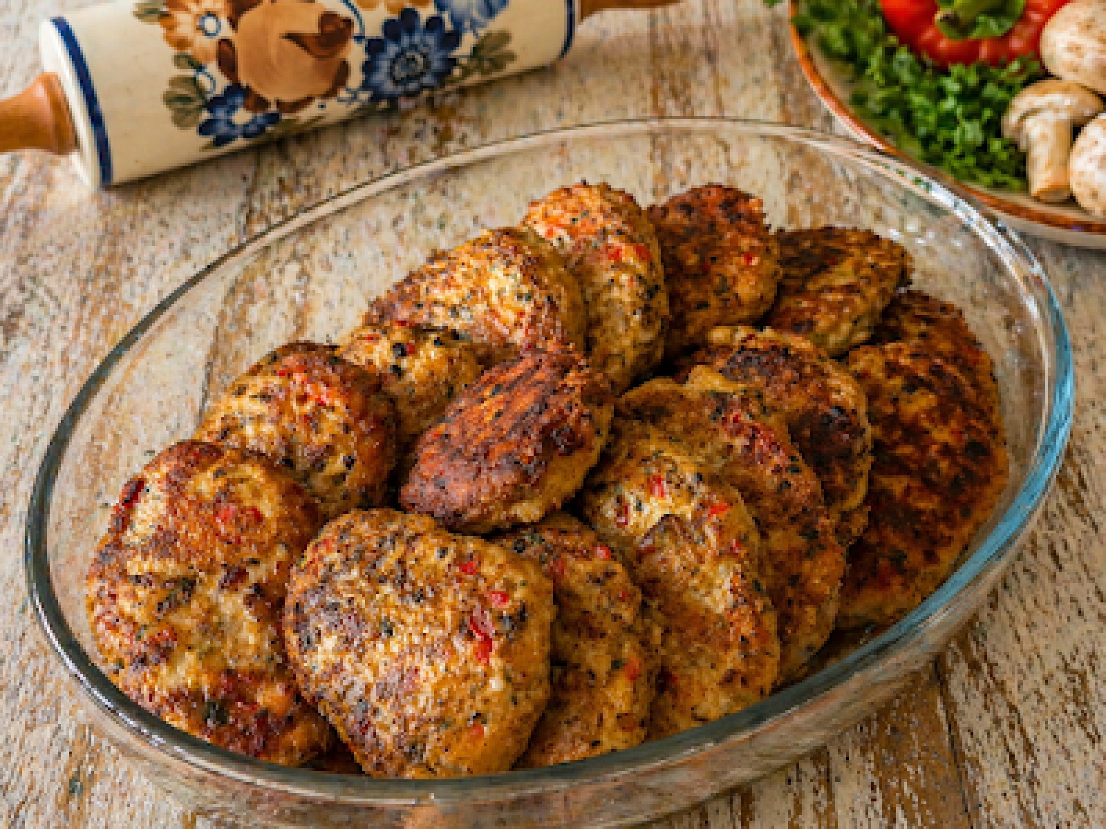 Kotlety z kurczaka z warzywami