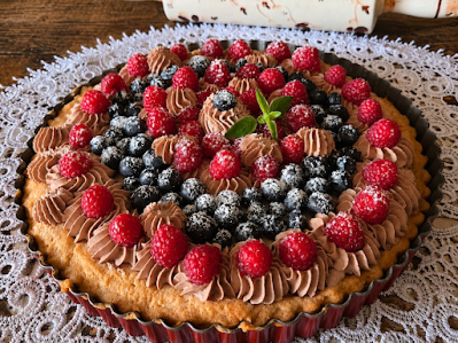 Tarta owocowa z kremem mascarpone
