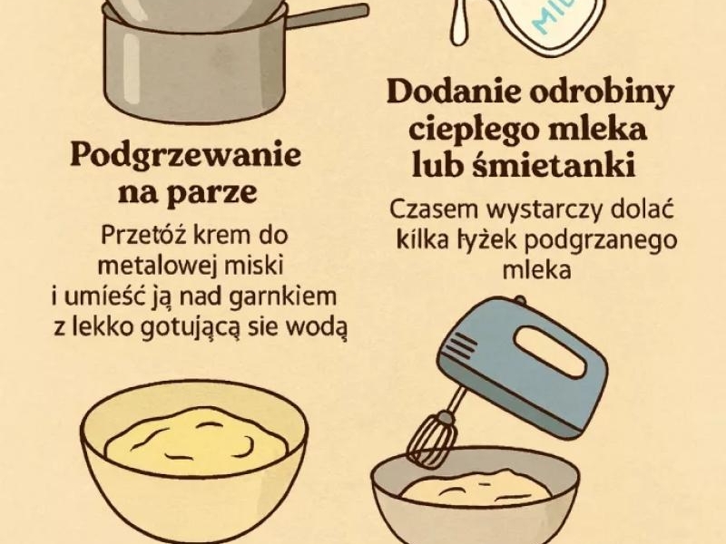 Jak uratować zwarzony krem? Sprawdzone sposoby Halinki