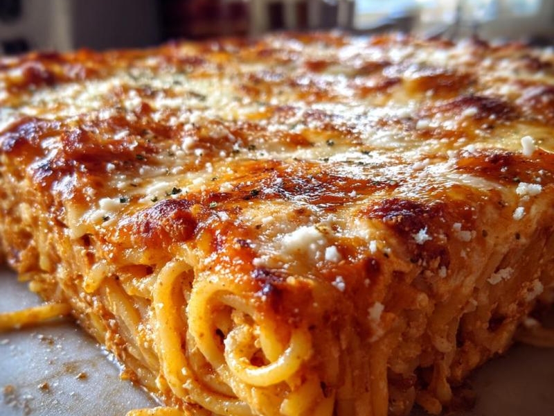 Authentic Italian Style Spaghetti Bake: 7 Comforting Layers