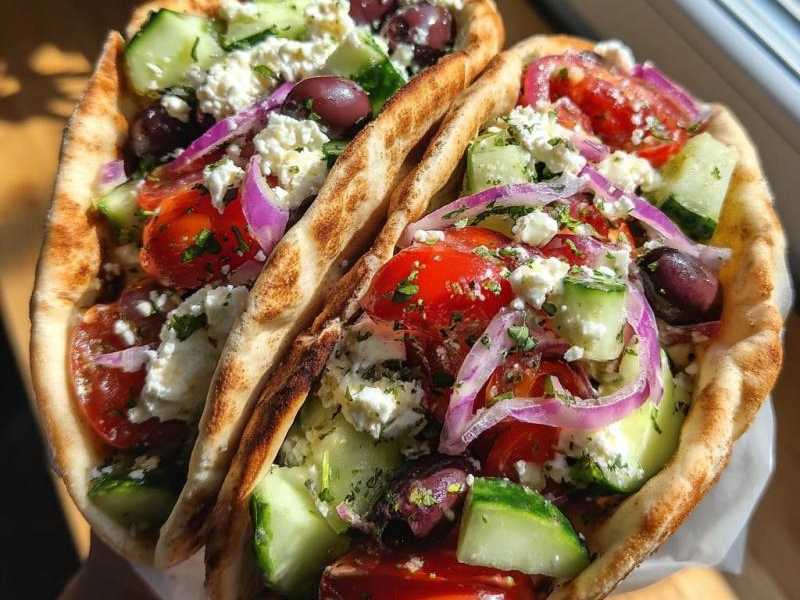 Greek Salad Pita Pockets: 15 Minutes to Flavor Joy