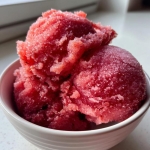 Cardamom Plum Sorbet...