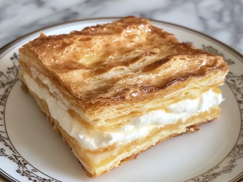 Mille-feuille – klasyczny francuski deser z kremem waniliowym