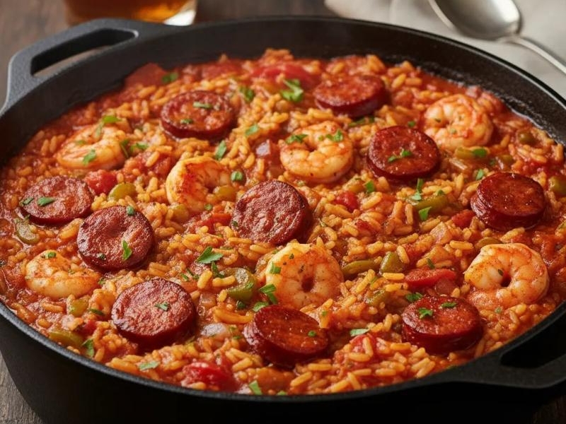Jambalaya z Kiełbasą Chorizo